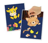 Kit Cartes À Gratter Animaux Danseurs 15 X 20 Cm 2 Pièces