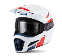 Kit Casque Cross Leatt 3.5 V.27 avec Masque Vizion 2.5s BlancXS Blanc