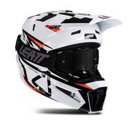 Leatt Casque de motocross 3.5 White Taille L Blanc/Noir/Rouge