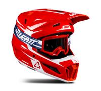 Kit Casque Cross Leatt Moto 3.5 V26 Avec Masques RougeXL Rouge