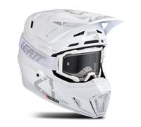 Leatt 7.5 White, casque de motocross M Blanc/Gris Blanc/Gris