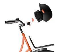 Kit casque vélo embarqué avec socle antivol Unicity OBH ( Noir / Unique | Sur porte-bagages - à serrure )