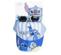 CERDÁ Life's Little Moments – Ensemble lunettes de soleil et casquette Stitch, bleu, taille unique