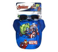 CERDÁ Ensemble casquette et lunettes Avengers Bleu Taille unique Mixte enfant