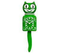 Kit Cat Klock Horloge Classique en Forme de Chat Vert