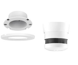 Kit Cavius 2007 Mini Détection de Fumée 40mm + Haut Base, 10 Année Batterie