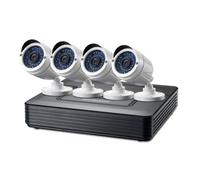 Kit CCTV 8 canaux - LevelOne - DSK-8001 - Vision nocturne - IP66 - 4 caméras incluses