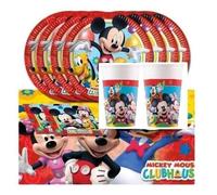 Kit ( cde 7 ) Anniversaire - Mickey Mouse - 16 Enfants - 16 Gobelets - 20 Serviettes - 6 Invitations Offertes + 1 nappe