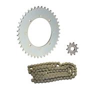 Kit chaîne 3 pièces argent 10/50 dents pour Hercules M1 M2 M3 Prima 2