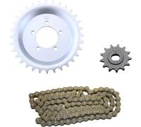 Kit chaîne 3 pièces argent 13/32 dents pour Hercules 221 222 MFH MF