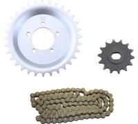 Kit chaîne 3 pièces argent 14/32 dents pour Hercules 221 222 MFH MF