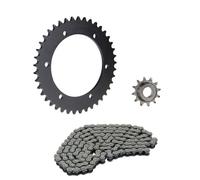 Kit chaîne 3 pièces noir 12/41 dents pour Hercules RX9 / Ultra 80 AC LC RS