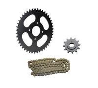 Kit chaîne 3 pièces noir 12/44 dents pour Hercules Prima 2 3 4 5 5 M 4 5 HR2 P 1 3 MX1 Optima