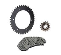 Kit chaîne 3 pièces noir 14/41 dents pour Hercules RX9 / Ultra 80 AC LC RS