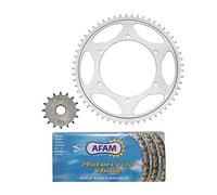 KIT CHAINE ADAPTABLE YAMAHA 125 TDR 1992>2002 428 16x57 (DEMULTIPLICATION ORIGINE) -AFAM-