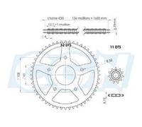 Kit chaine afam adapt. xr7/nk7/xp7 sm/ xps sm 05-08 420 11x52 d.62/ 5 fix. n/a