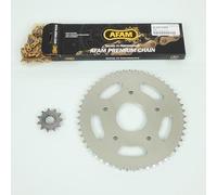 Kit chaîne Afam compatible avec moto Rieju 50 RRX 11x52 Pas 420 Alésage 62mm 5T