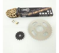 Kit Chaîne Afam Pour Deux Roues Honda 1978 À 1993 15x41 Pas 420 90l Neuf