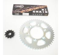 Kit Chaîne Afam Pour Moto Rieju 50 Rrx Spike Sm 12x48 Pas 420 / 08001608 Neuf