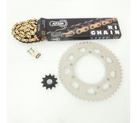Kit Chaîne Afam Pour Moto Yamaha 50 Dt 2003 À 2006 11x50 Pas 420 126l Neuf