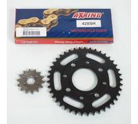 Kit Chaîne Axring Pour Moto Daelim 125 Vjf Roadsport 2007 À 2012 14x41 Pas 428 Neuf