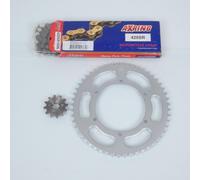 Kit Chaîne Axring Pour Moto Derbi 50 Gpr R 2004 À 2008 12x52 P 420 Al 108mm Neuf