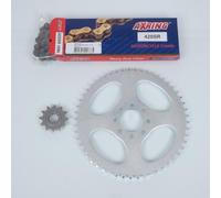 Kit Chaîne Axring Pour Moto Yamaha 50 Dt R Trail 8t 1999 À 2002 Neuf