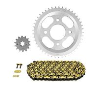 kit chaine compatible avec orcal 125 astor 2017+2019 428 14x45 (diam couronne 58-90-10.5-12.5) (demultiplication origine) -afam-