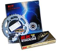 KIT CHAÎNE COURONNE PIGNON PBR/EK EK2713 COMPATIBLE AVEC SUZUKI DL 650 V-STROM 2007 > 2016