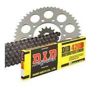 Kit chaîne DID 420 D compatible avec Kawasaki KX 85 (19/16 Zoll) KX085D 2019-2022