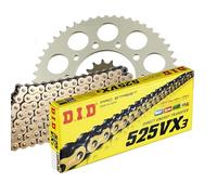 Kit chaîne DID 525 VX3 compatible avec Honda XL 700 VA Transalp ABS RD13 2008-2009