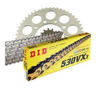 Kit chaîne DID 530 VX3 compatible avec Kawasaki ZZ-R 1400 ABS ZXT40E 2012-2015