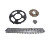 Kit Chaîne et Pignon 420 10MM 10T Avant 41T Arrière, 76 Maillons - Haute Résistance, Transmission Puissante, Compatibilité Polyvalente pour Mini Moto et Quad