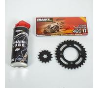 Kit chaîne FE 14x32 Pas 420 compatible avec moto enfant Yamaha 80 PW 1991 à 2011