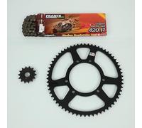 Kit chaîne FE compatible avec moto Rieju 50 MRT 2018 à 2020 14x62 Pas 420 Ø105mm