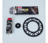 Kit Chaîne Fe Pour Moto Husqvarna 450 Te 2005 14x50 Pas 520 Alésage 156mm Neuf