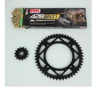 Kit chaîne FE pour moto KTM 85 Sx Grandes Roues 2004 à 2017 14x49 Pas 428 Neuf