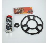 Kit Chaîne Fe Pour Moto Rieju 50 Mrt 2018 À 2020 14x62 Pas 420 Ø105mm Neuf