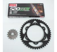 Kit Chaîne France Equipement Pour Moto Honda 650 Nx Dominator 1995 À 2000 15x46 Pas 520 / Rd08 Neuf