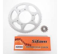 Kit Chaîne Origine Pour Moto Hm 50 Derapage 2001 À 2010 12x62 Neuf
