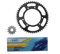 Kit chaîne P2R compatible avec Moto Yamaha 50 DT 2004 à 2020