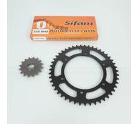 Kit chaîne Sifam compatible avec Moto BMW 650 G Gs Sertao 2012 à 2016 16 x 47 pas 520