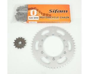 Kit Chaîne Sifam Pour Moto Honda 350 Xlr 1985 À 1987 14x50 Pas 520 Al 130mm Neuf