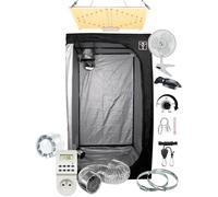Kit Chambre de Culture Indoor Complet 60x60x140cm - LED 1000W Samsung LM281B Full Spectrum avec Variateur de Puissance…