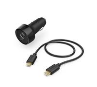 Kit charge allume cigare, USB-C, PD/Qualcomm®, 18W, câble USB-C, 1,5m, noir