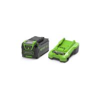 Kit chargeur et batterie - GREENWORKS - GSK40B4 - 40V - 4 Ah - Recharge rapide
