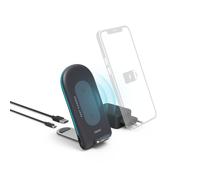 Kit chargeur sans fil "QI-FC15S", 15 W pr smartphone, gris