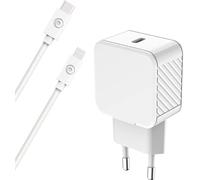 - Adaptateur secteur - avec câble Lightning - 20 watt - PD (USB-C) - Certifié MFI - blanc