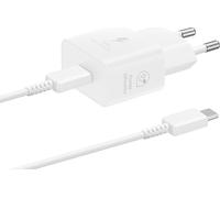 Kit Chargeur USB C 25W + Câble USB C / USB C 1m Blanc Samsung
