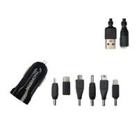 Kit chargeur voiture THOMSON AC 12/24V 2A 6 connecteurs interchangeables 1 m Noir